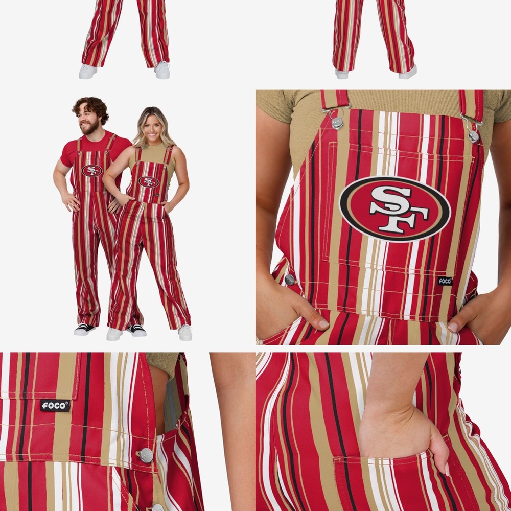 San Francisco 49er woman’s overalls